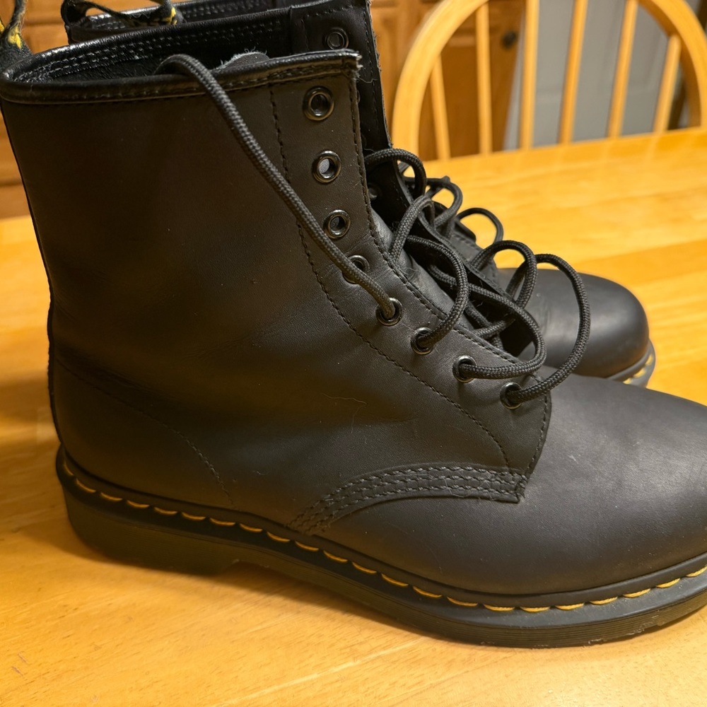 NEW Dr Marten Boots with Yellow Stitching Men’s size 11